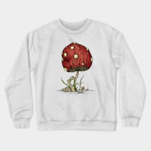 Grow Mushroom simple Crewneck Sweatshirt